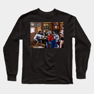 'Elvis & Jesus at the Sports Bar' Long Sleeve T-Shirt